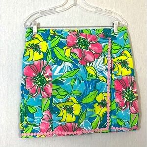 Caribbean Joe Tropical Floral Mini Skirt - Multicolor